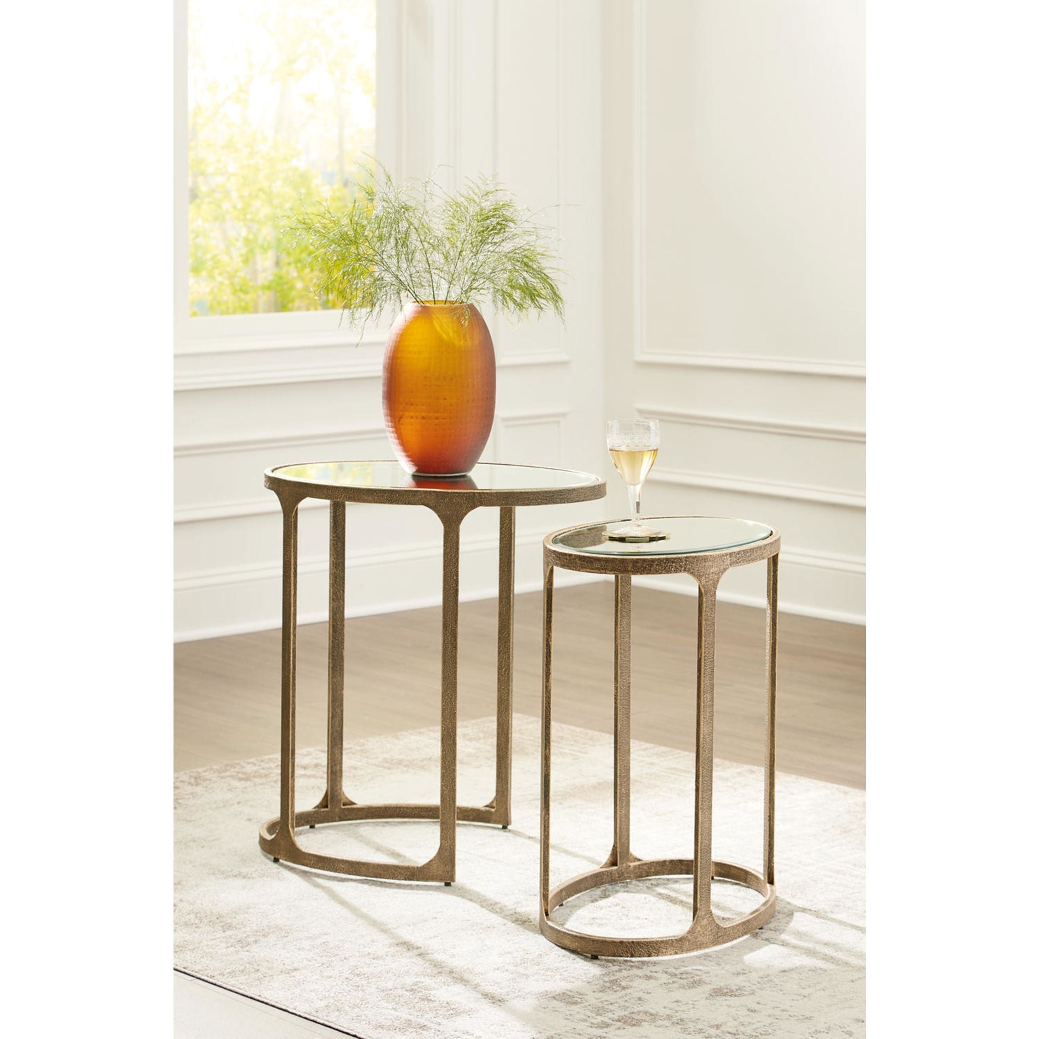 Table d'appoint Irmaleigh (lot de 2) - Noir antique