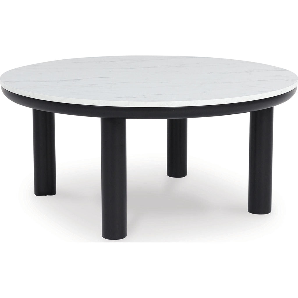 Lot de 3 tables Xandrum - Noir/Blanc