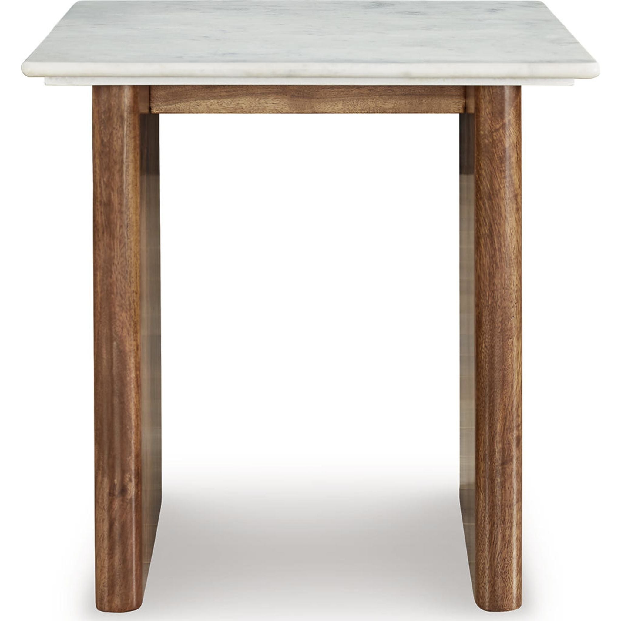 Table d'appoint Isanti - Marron clair/Blanc