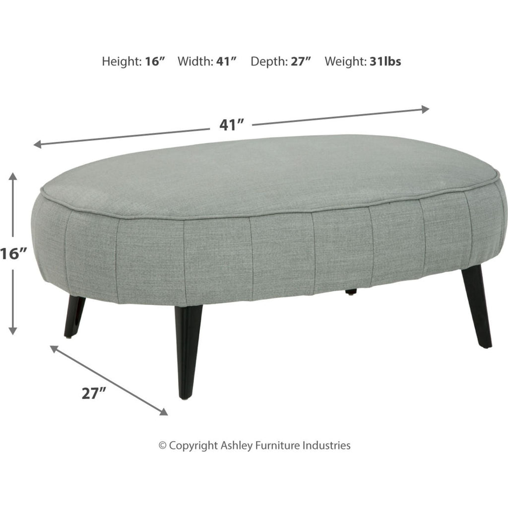 Pouf d'appoint surdimensionné Hollyann - Gris