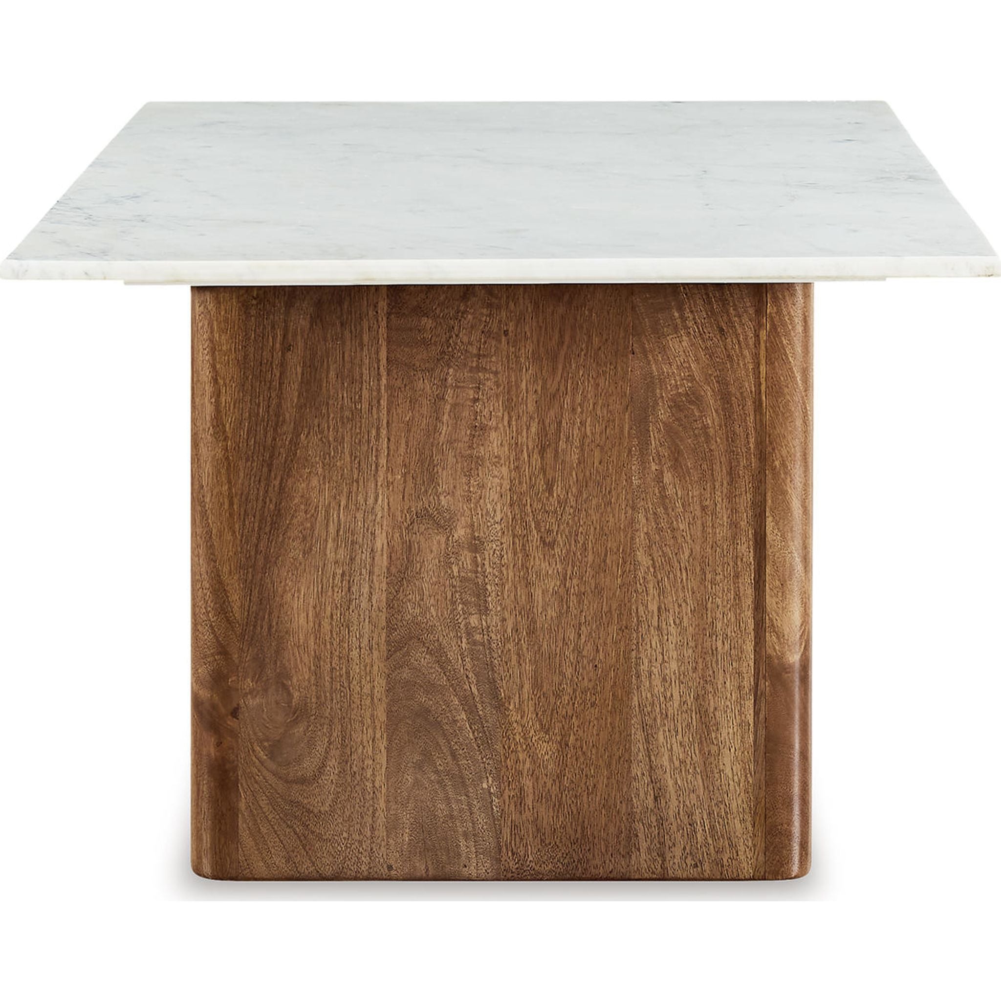 Table basse Isanti - Marron clair/Blanc
