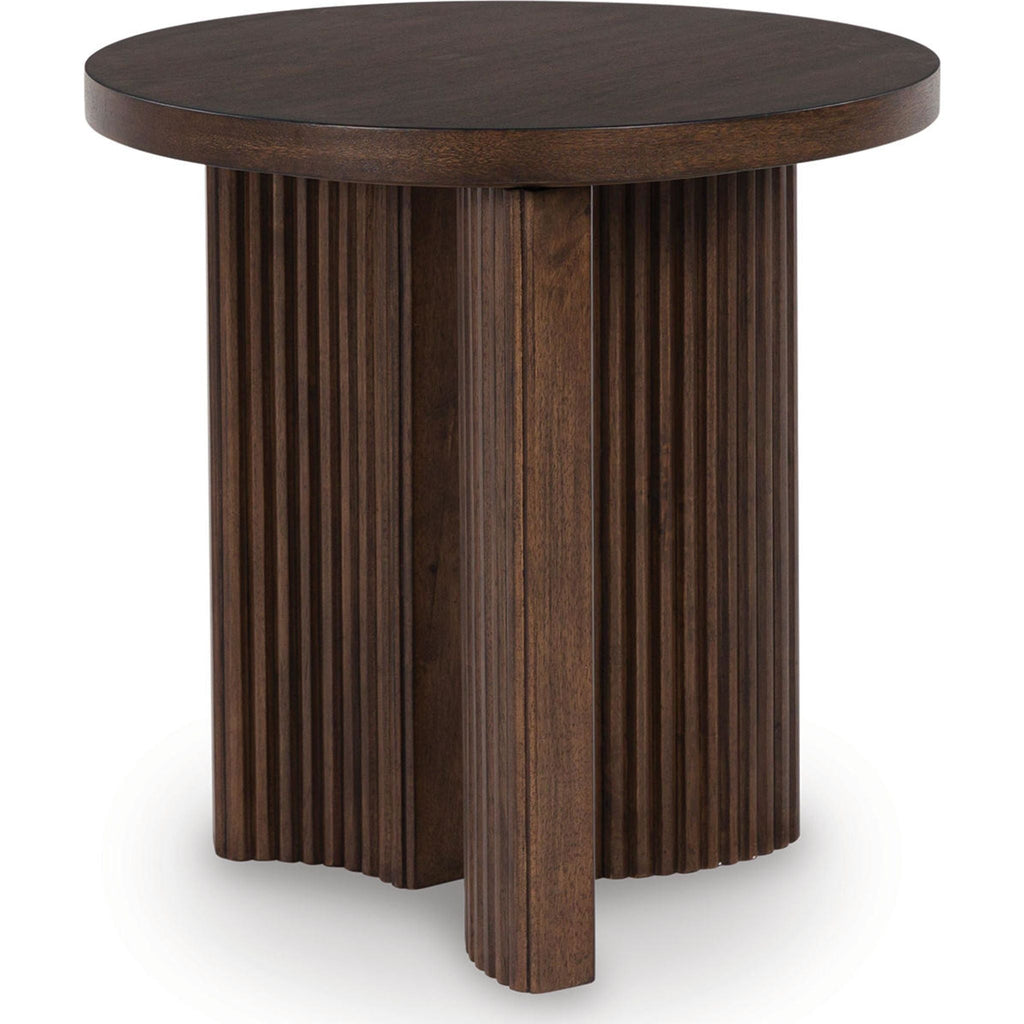 Table d'appoint Korestone - Brun foncé