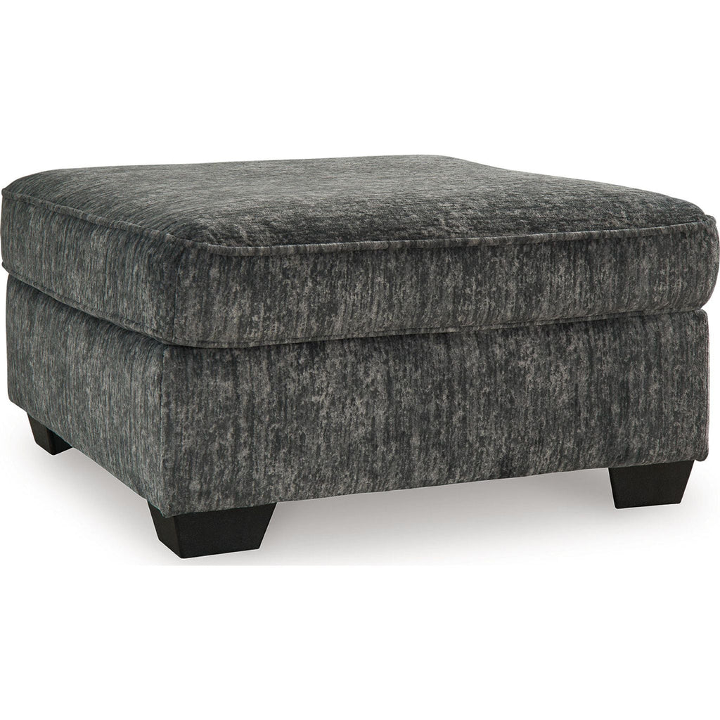 Pouf d'appoint surdimensionné Lonoke - Gris anthracite