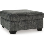 Pouf d'appoint surdimensionné Lonoke - Gris anthracite