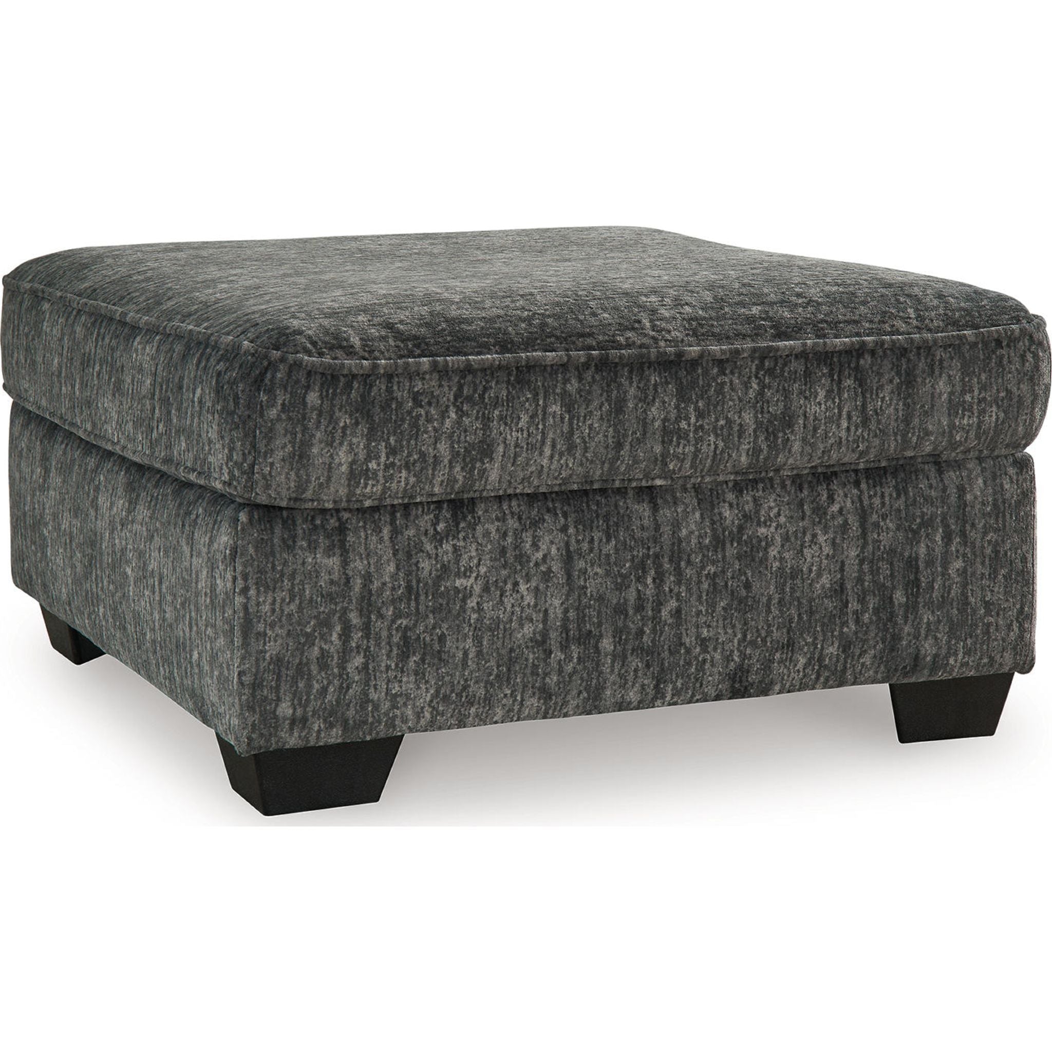 Pouf d'appoint surdimensionné Lonoke - Gris anthracite