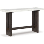 Table basse Burkhaus - Blanc/Marron foncé