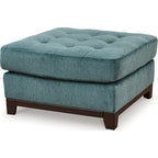 Pouf d'appoint surdimensionné Laylabrook - Bleu sarcelle