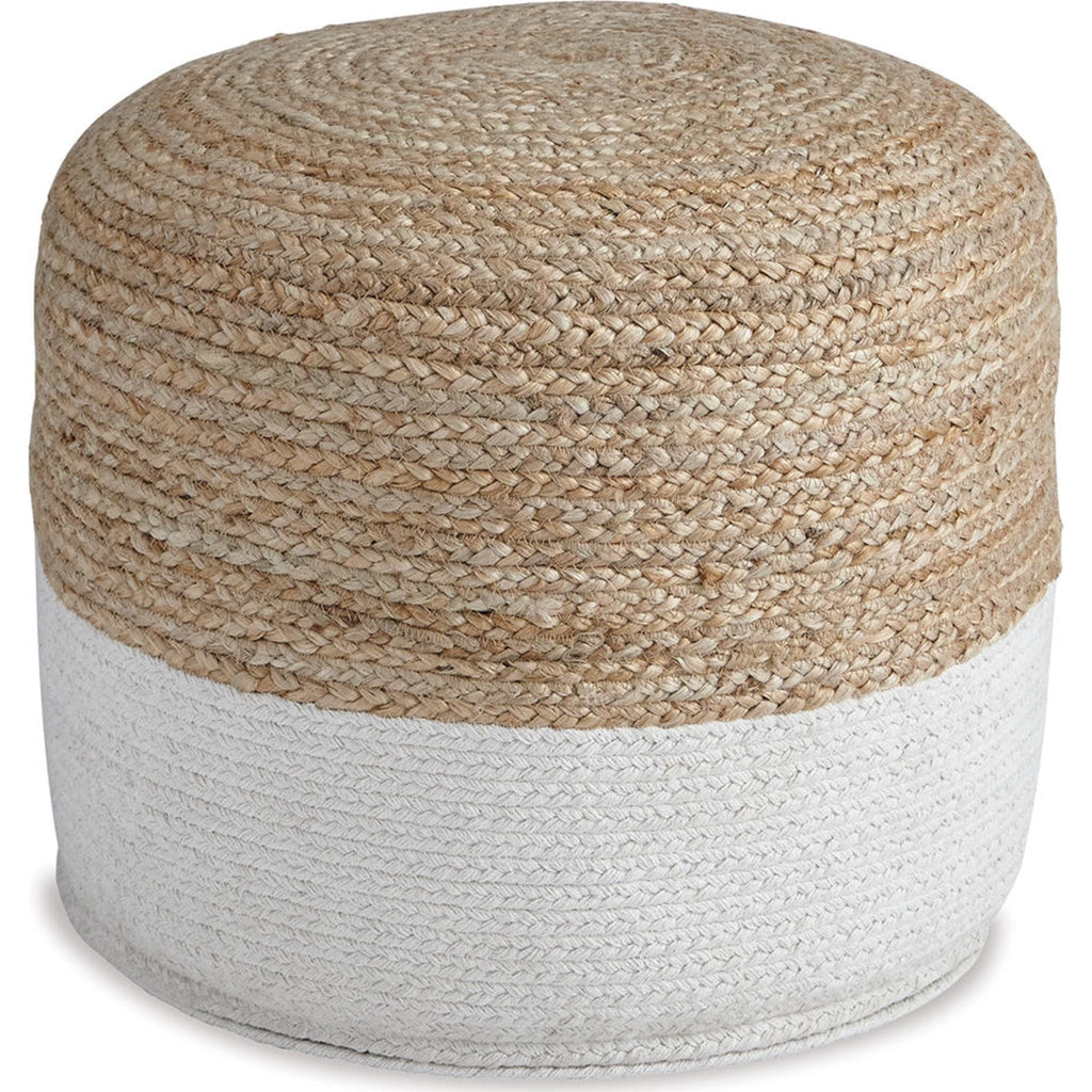 Pouf Sweed Valley - Naturel/Blanc