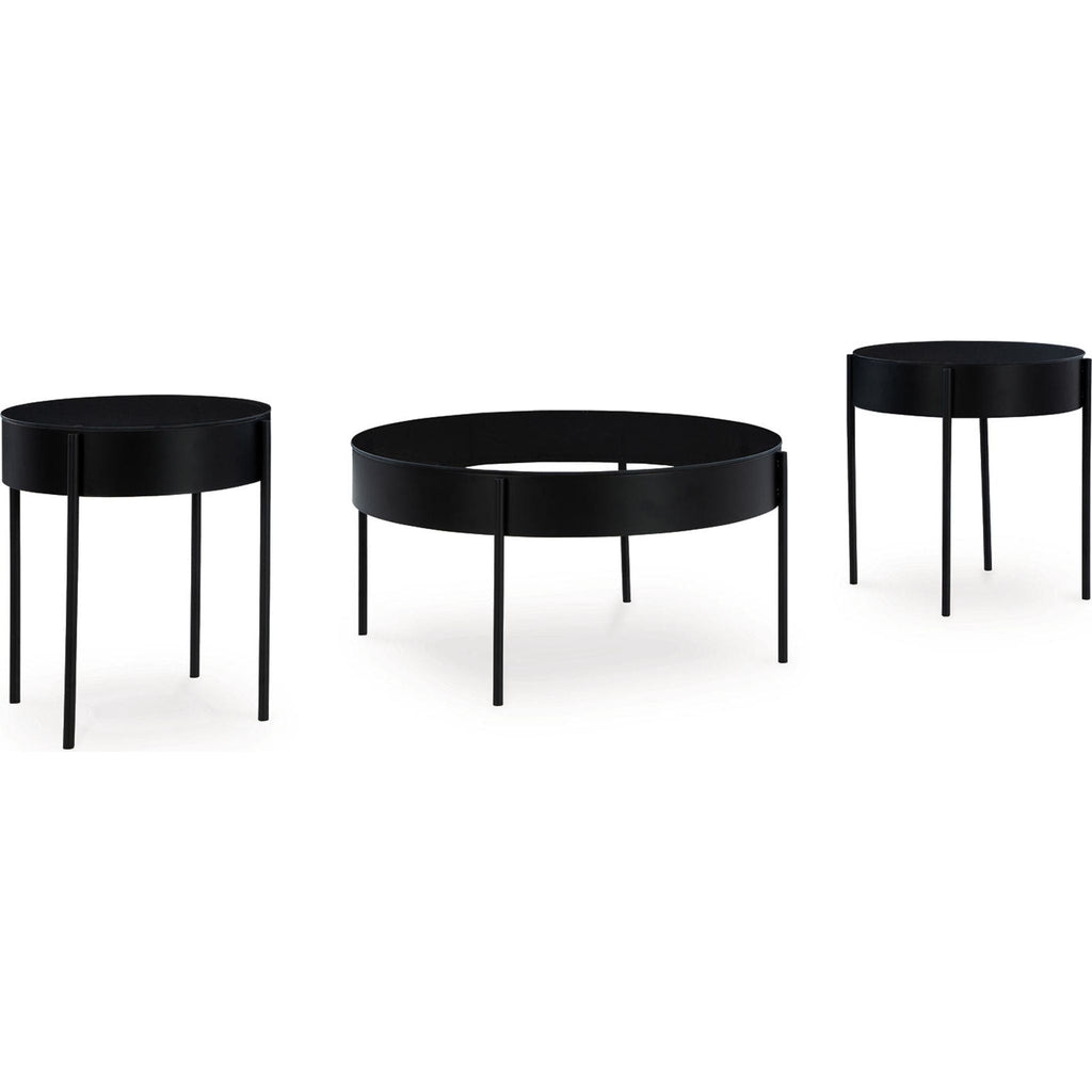 Lot de 3 tables Ardoline - Noires