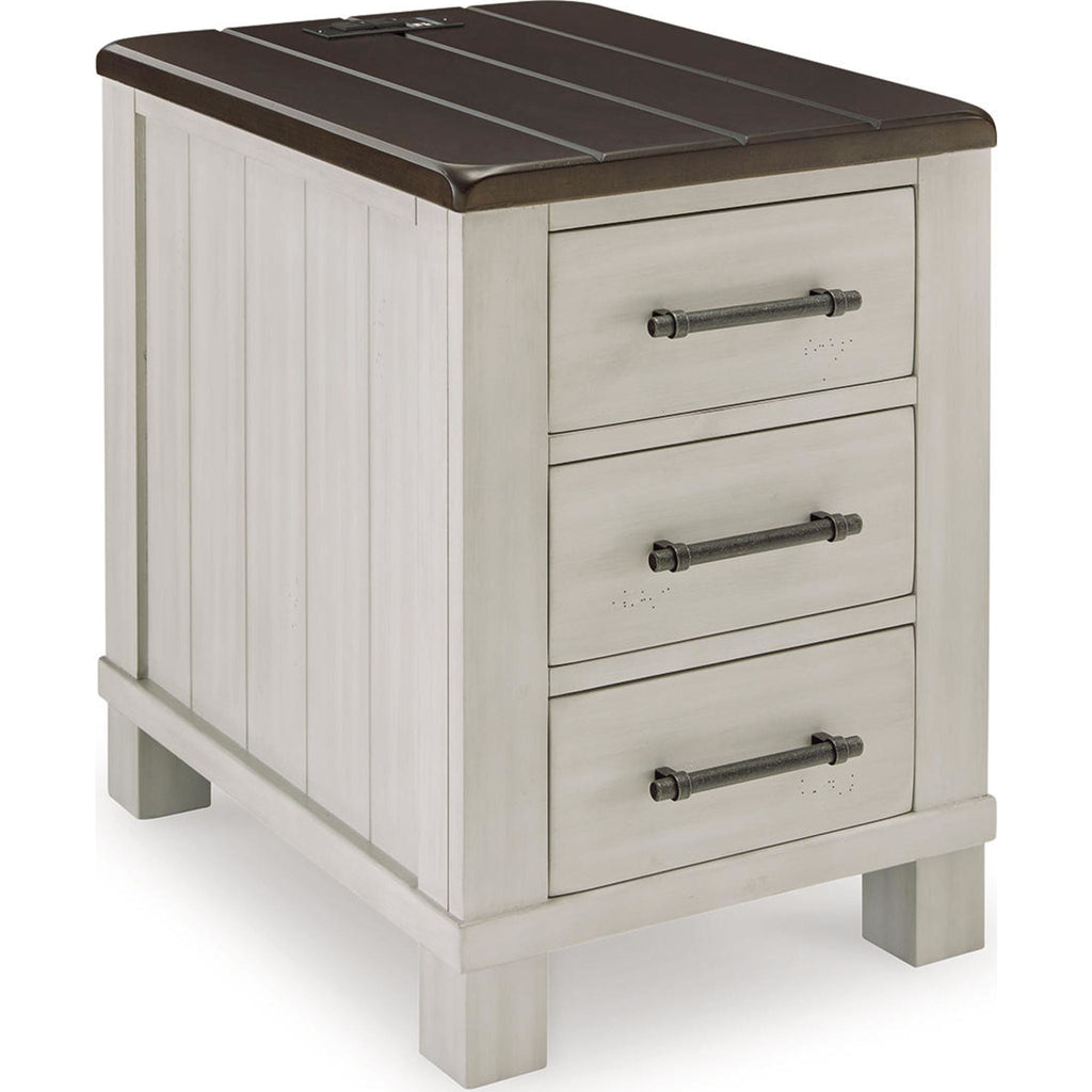 Table d'appoint Darborn Chair - Gris/Marron