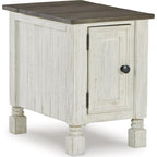 Table d'appoint Havalance - Blanc/Gris