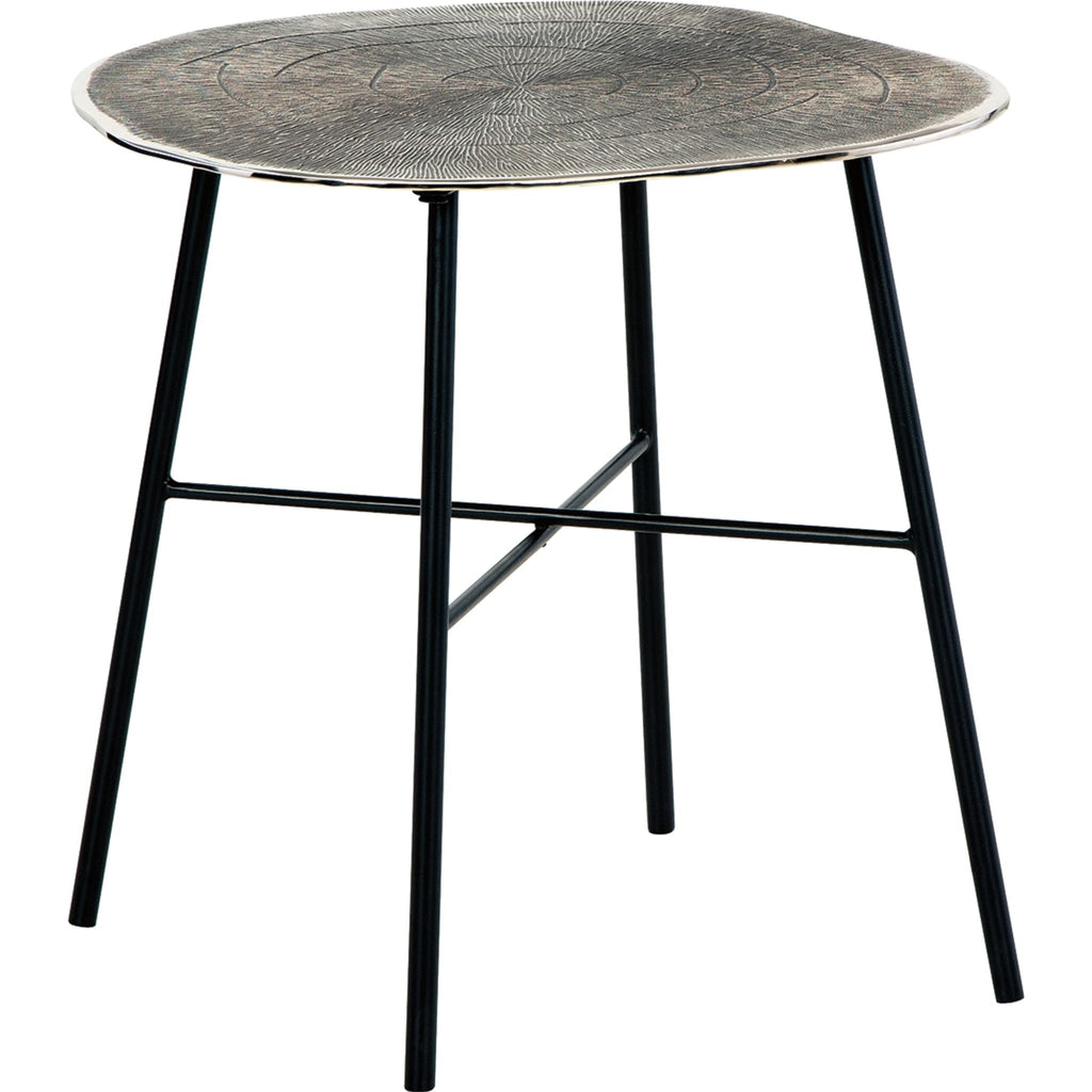 Table d'appoint Laverford - Chrome/Noir