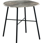 Table d'appoint Laverford - Chrome/Noir
