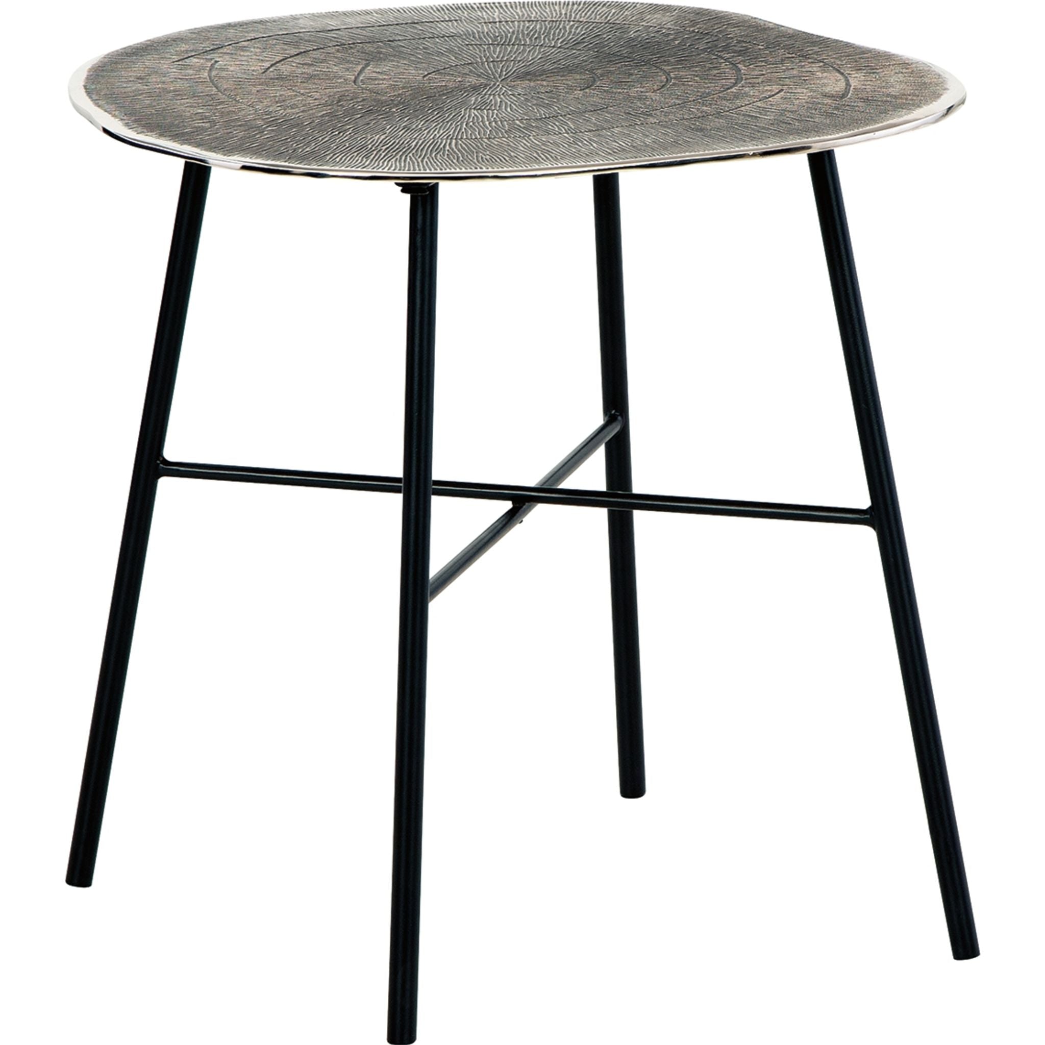 Table d'appoint Laverford - Chrome/Noir