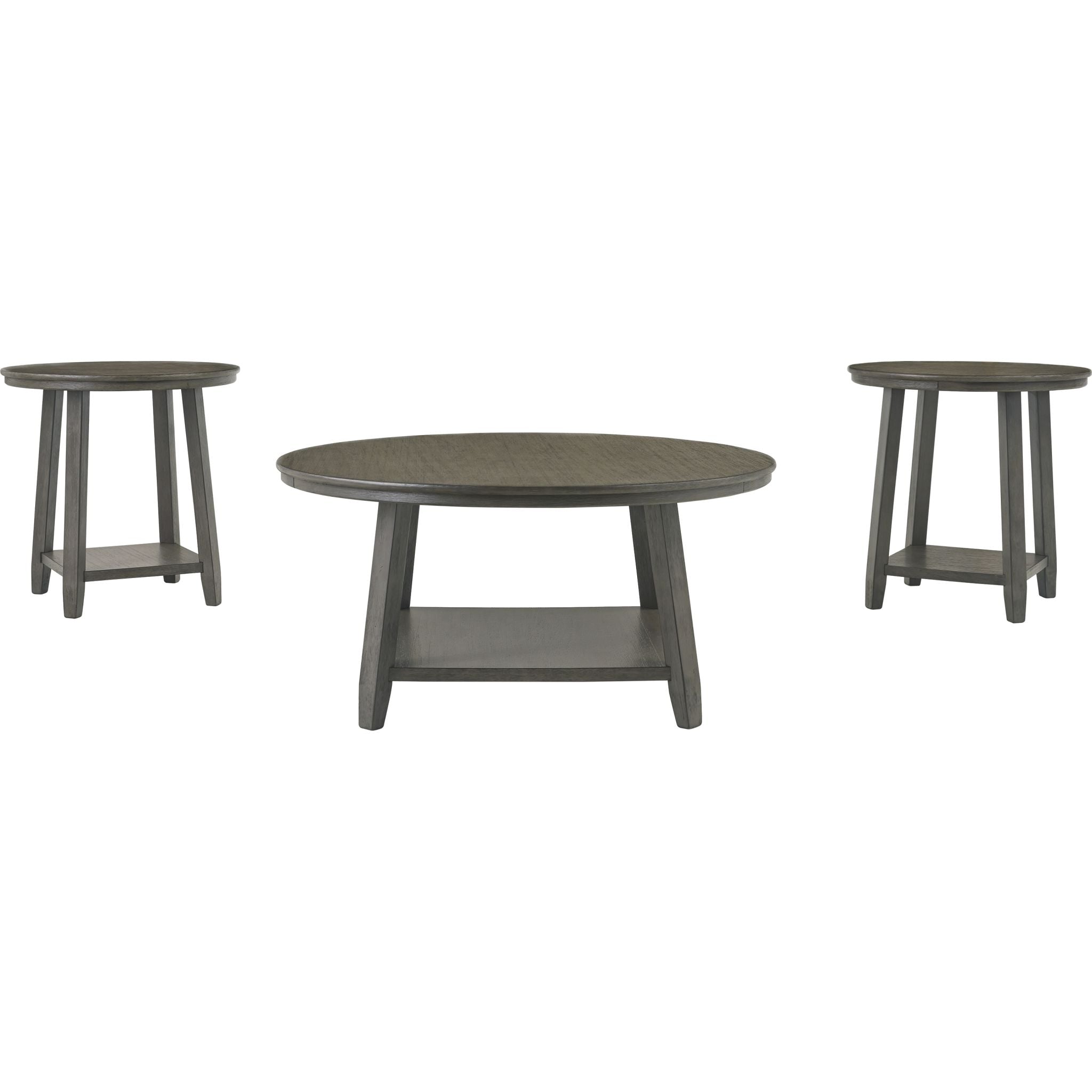 Lot de 3 tables Caitbrook - Gris