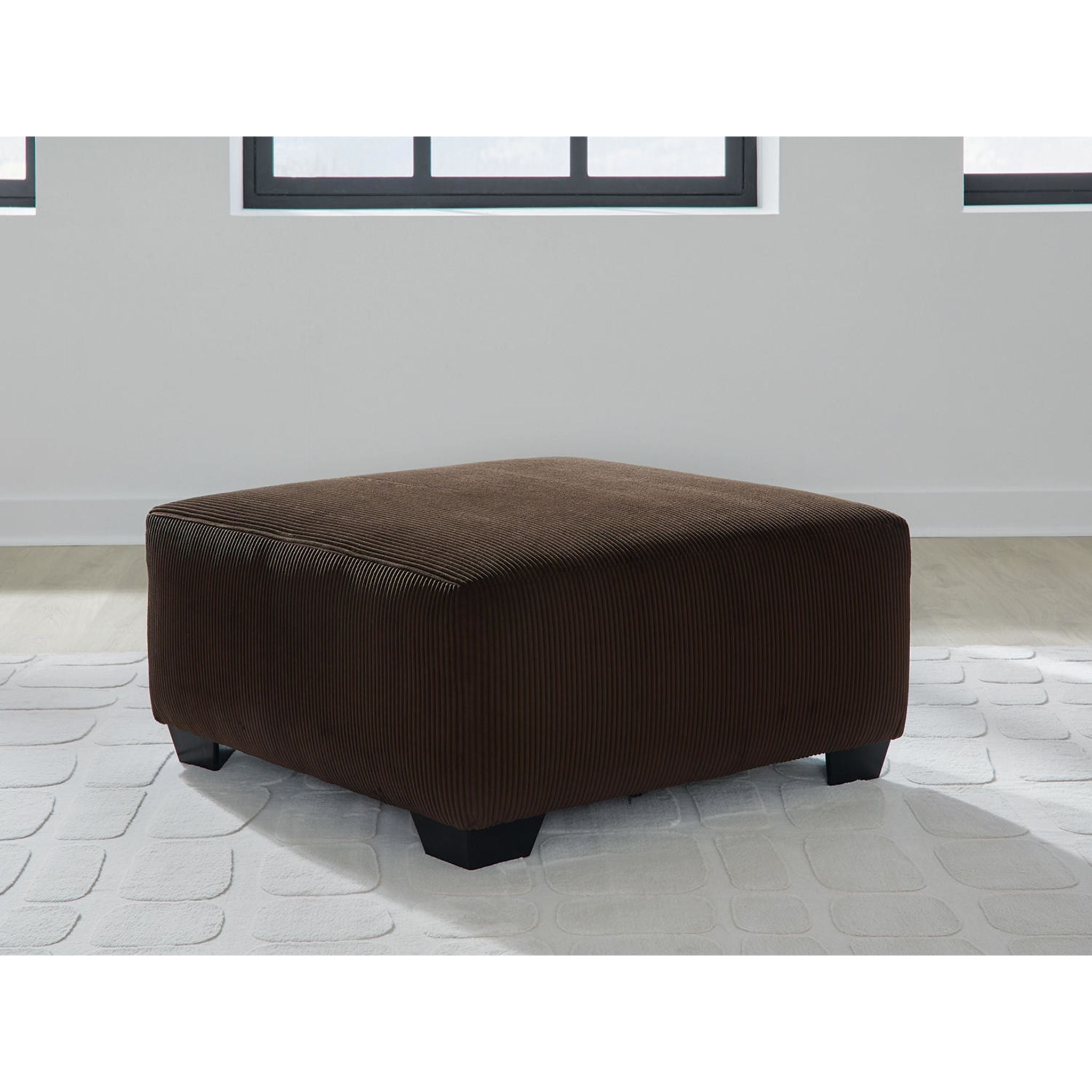 Pouf d'appoint surdimensionné Kimlee - Chocolat