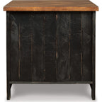 Table d'appoint Kendell - Noir/Marron