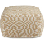 Pouf Adamont - Beige/Ivoire