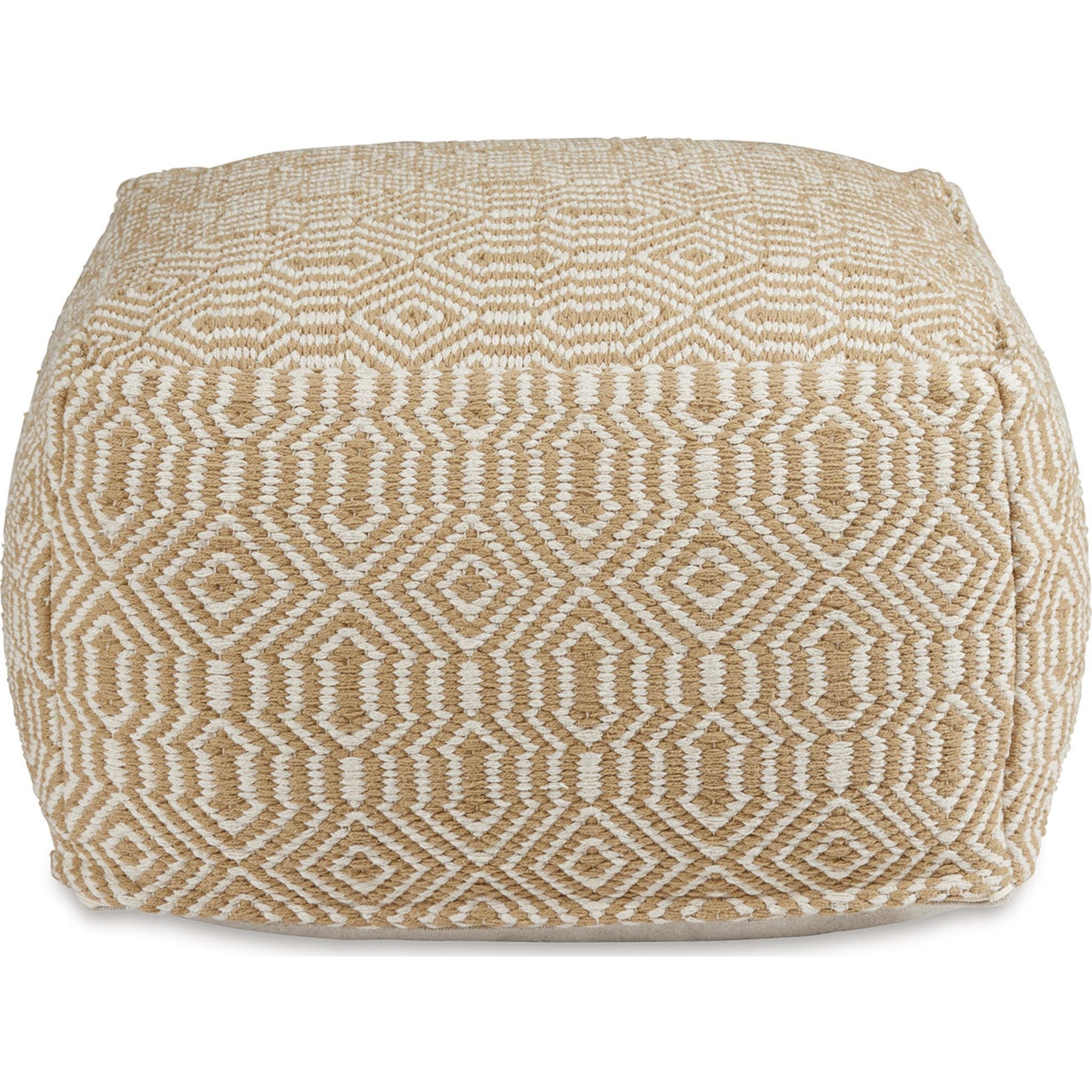 Pouf Adamont - Beige/Ivoire