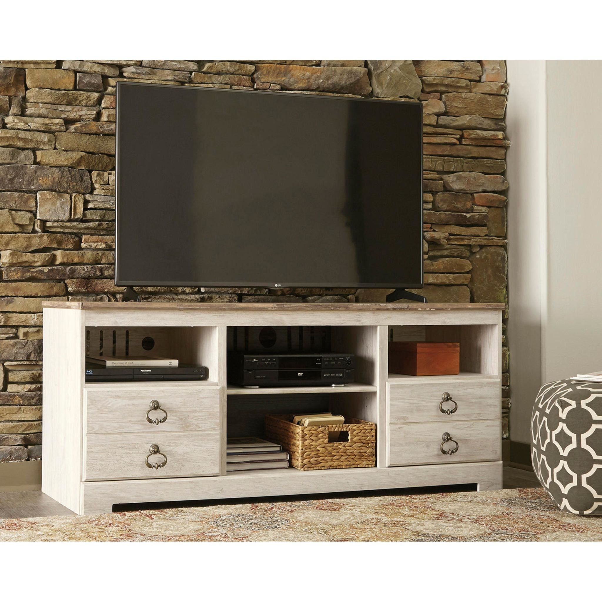 Meuble TV Willowton - Blanchi