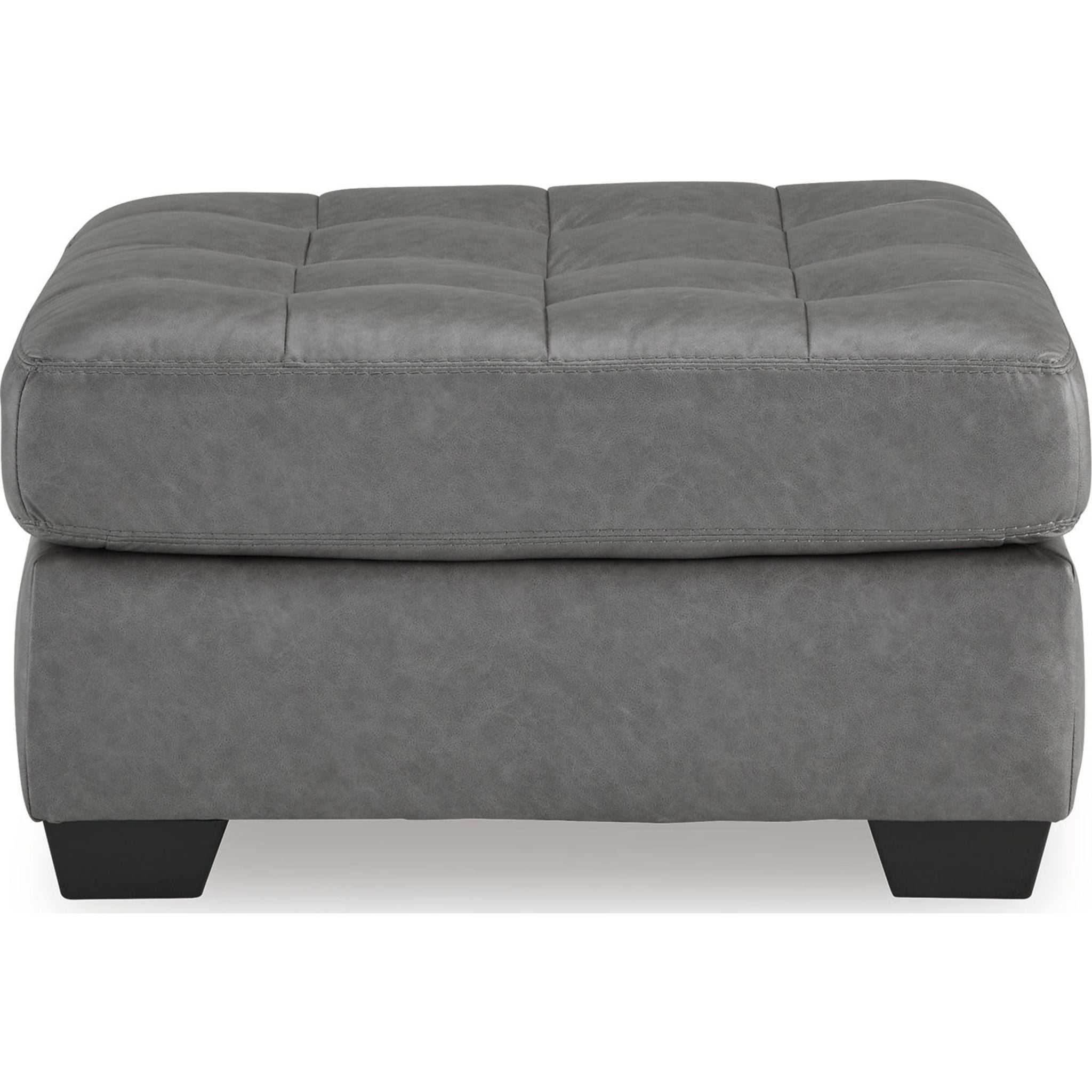 Pouf d'appoint surdimensionné Clairette Court - Alliage