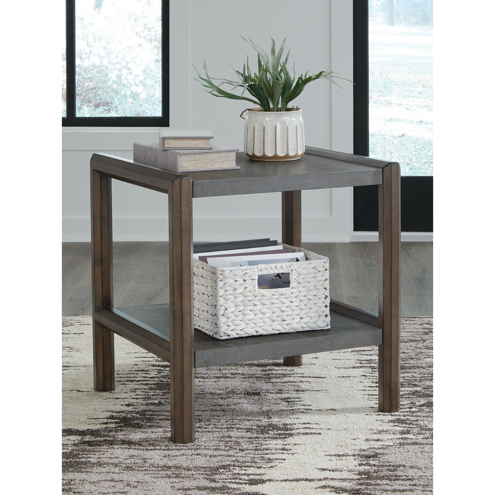 Table d'appoint Kallenny - Marron/Gris