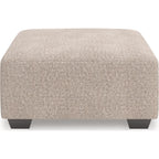 Pouf d'appoint surdimensionné Clarington - Gris pierre