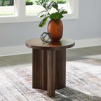 Table d'appoint Korestone - Brun foncé