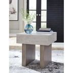 Table d'appoint Jorlaina - Brun gris clair