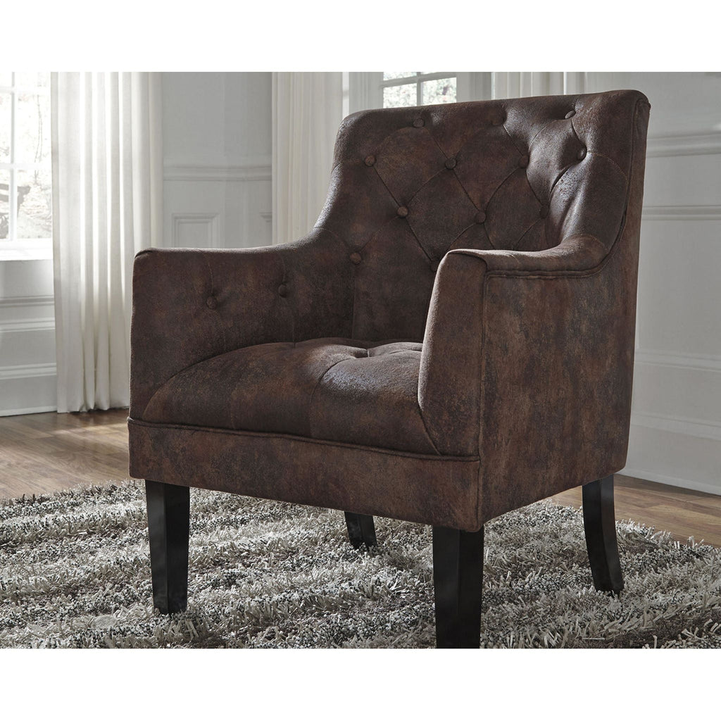 Fauteuil d'appoint Drakelle - Acajou