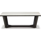 Table basse Fostead - Blanc/Espresso