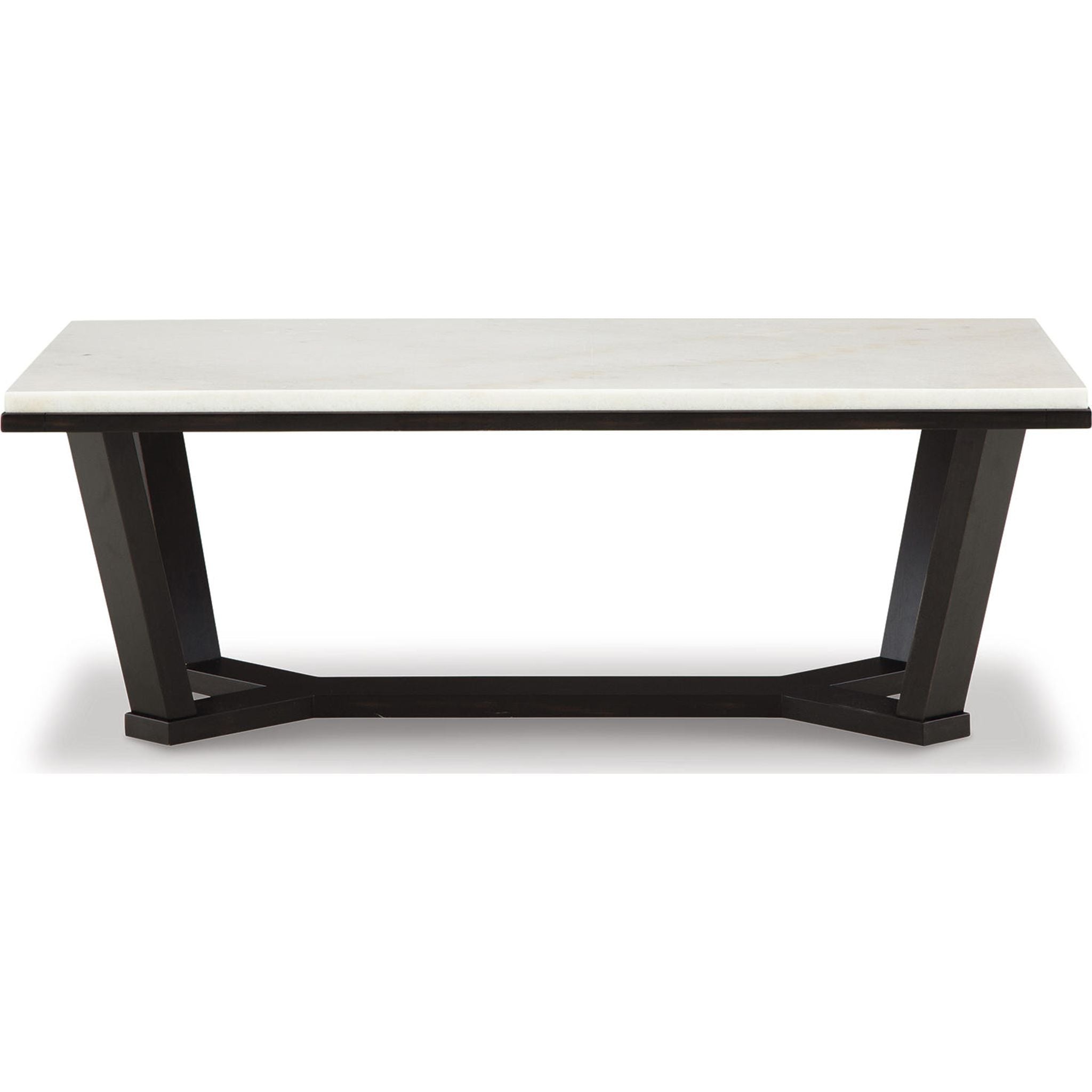 Table basse Fostead - Blanc/Espresso