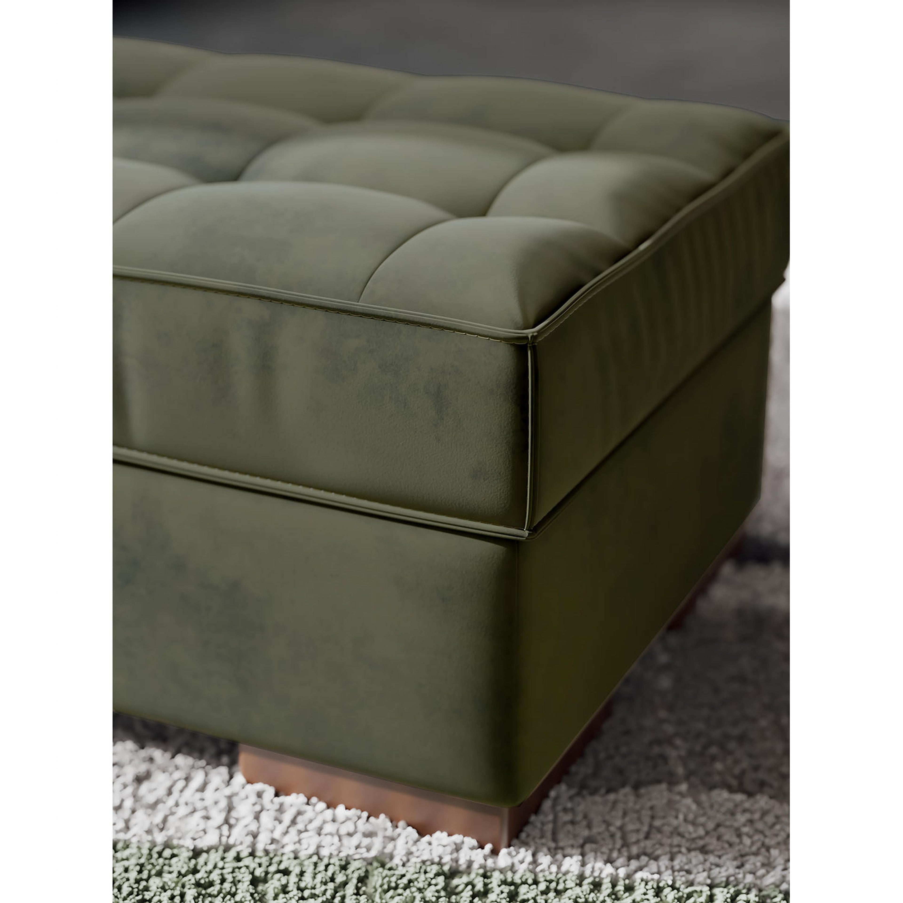 Pouf d'appoint surdimensionné Caspian-Town - Olive