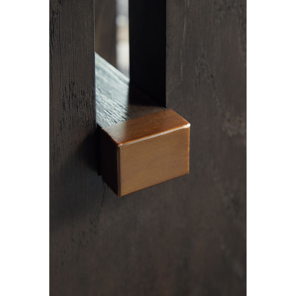 Table d'appoint Burkhaus - Blanc/Brun foncé