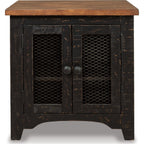 Table d'appoint Kendell - Noir/Marron