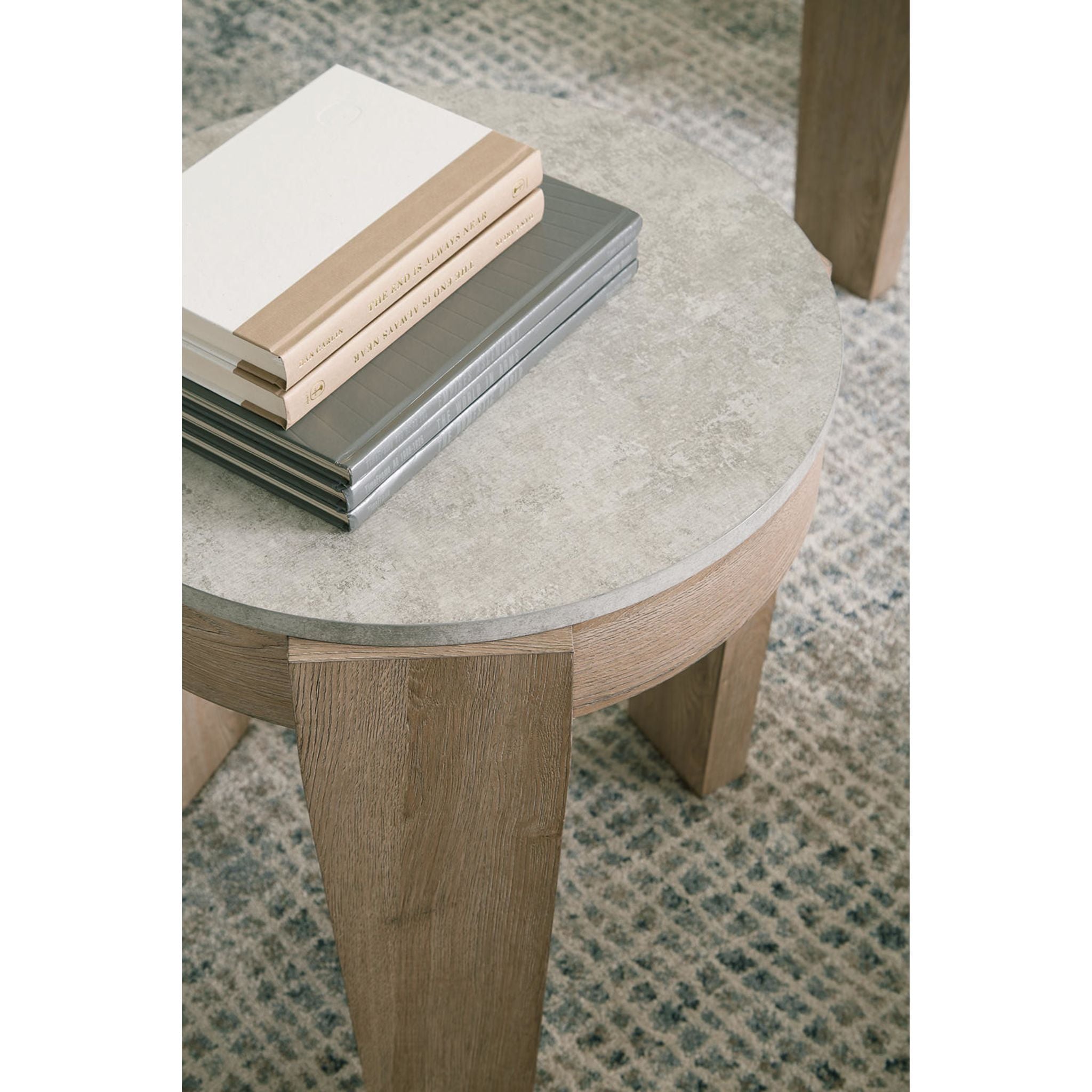 Lot de 3 tables Guystone - Marron clair