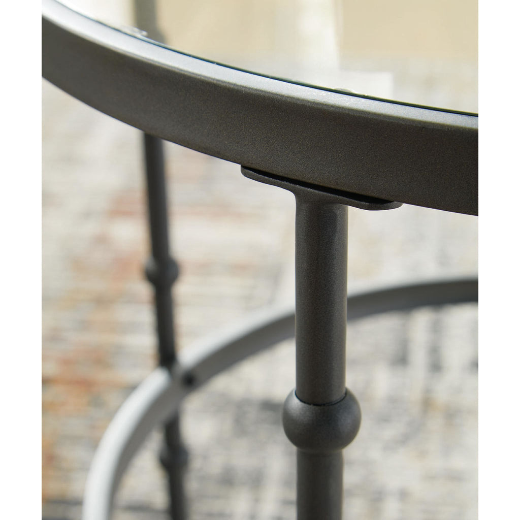 Lot de 3 tables Kellyco - Gris anthracite