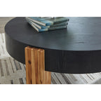 Lot de 2 tables Breenmore - Noir/Naturel