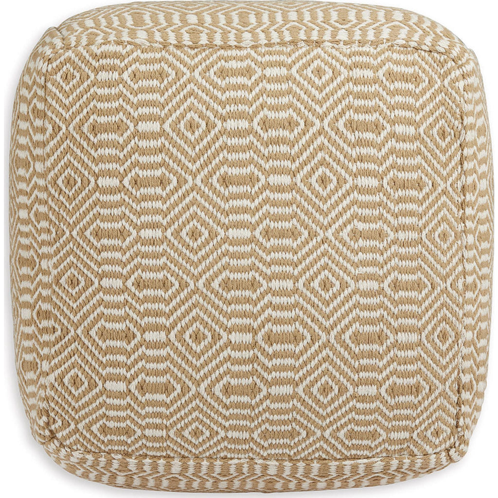 Pouf Adamont - Beige/Ivoire