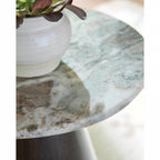 Table d'appoint Waltnor - Gris/Blanc/Brun