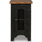 Table d'appoint Kendell Chair - Noir/Marron