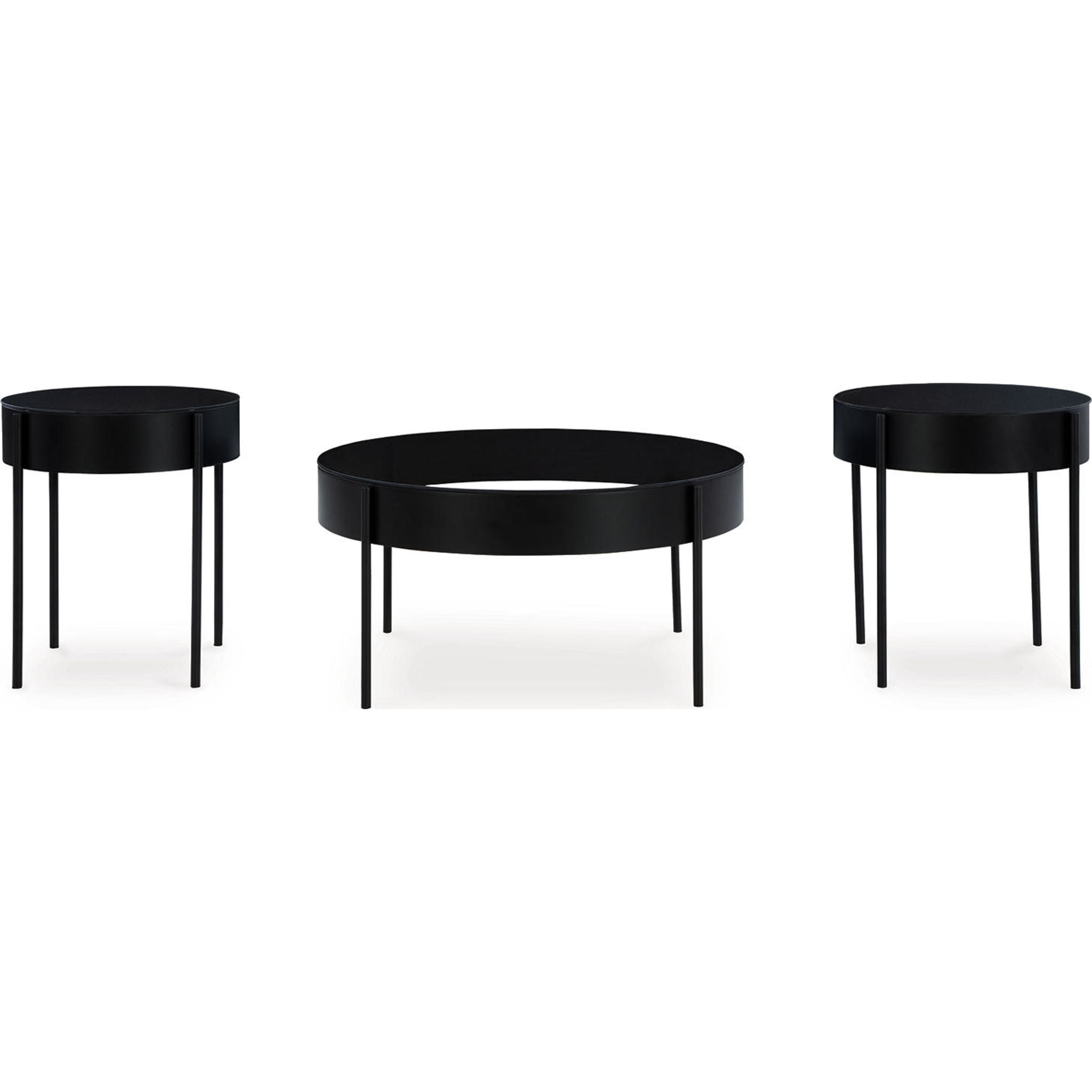 Lot de 3 tables Ardoline - Noires