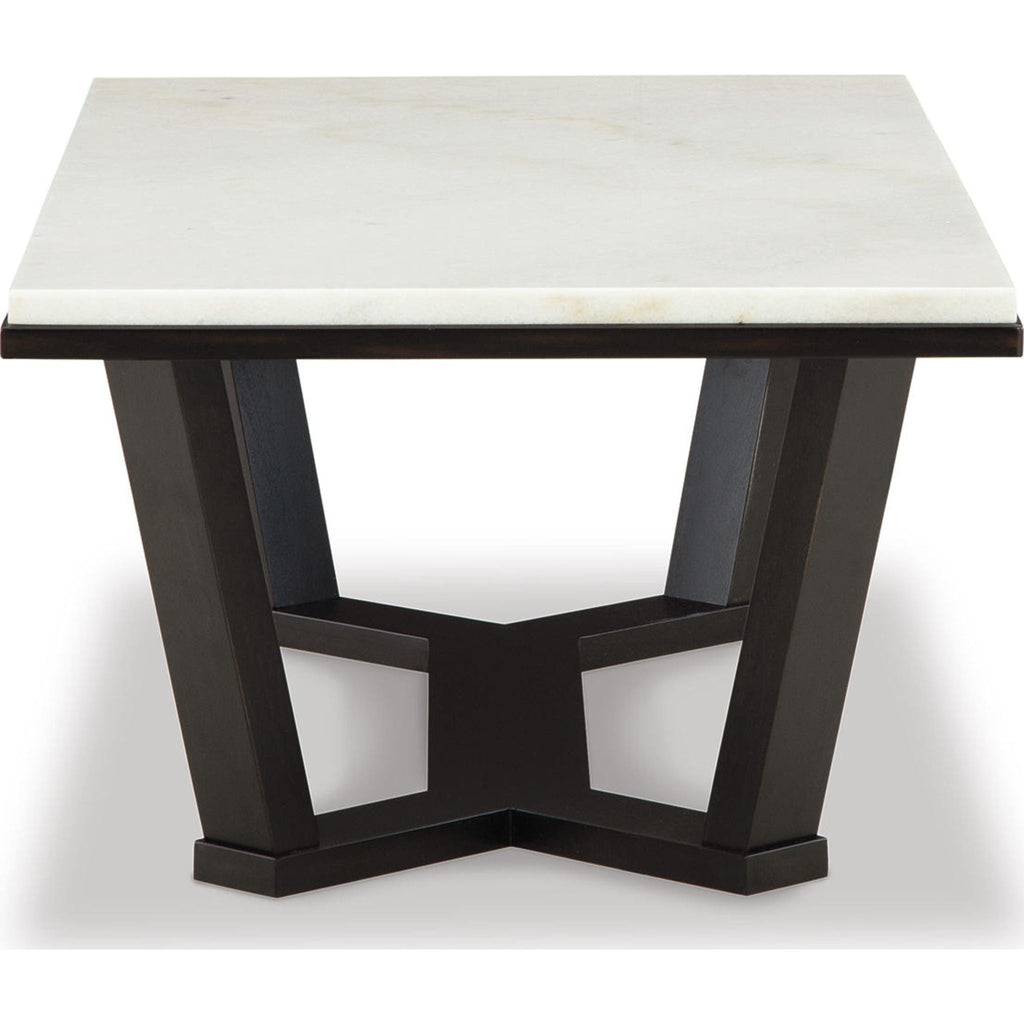 Table basse Fostead - Blanc/Espresso