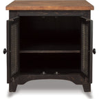 Table d'appoint Kendell - Noir/Marron