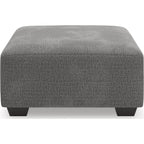 Pouf d'appoint surdimensionné Clarington - Gris pierre