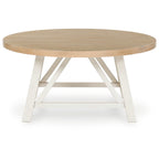 Lot de 3 tables Fawndell - Blanc antique/Brun