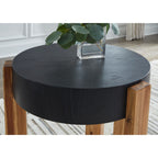 Lot de 2 tables Breenmore - Noir/Naturel