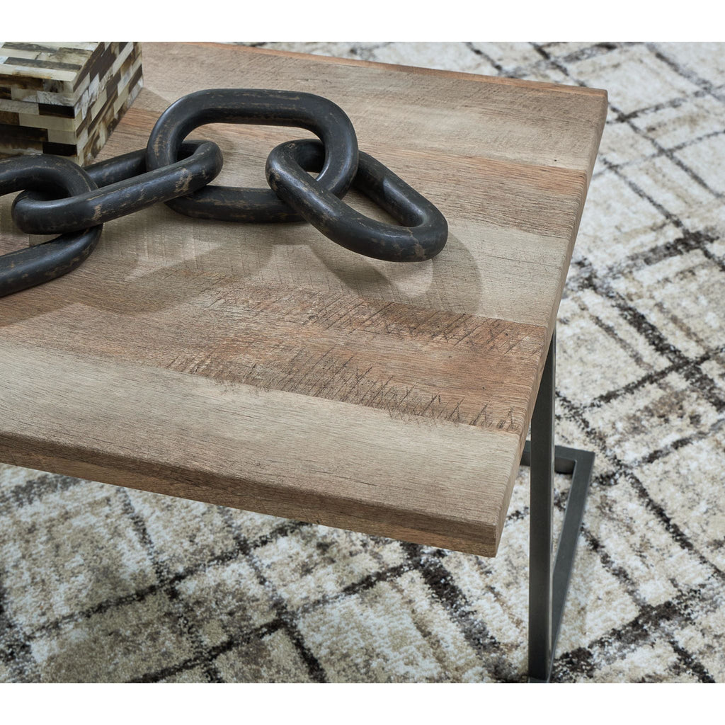 Lot de 3 tables Albreane - Brun grisâtre/Noir