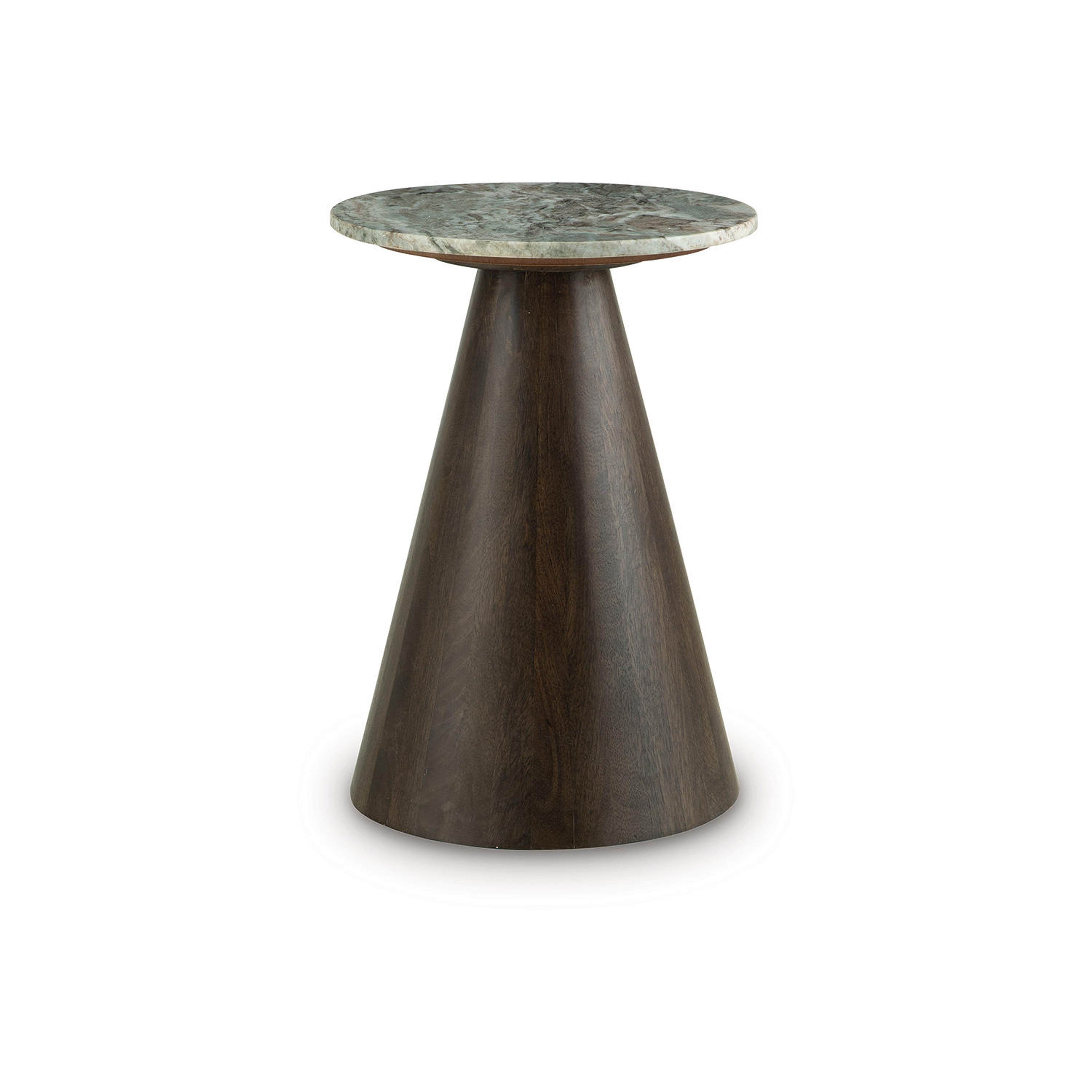 Table d'appoint Waltnor - Gris/Blanc/Brun