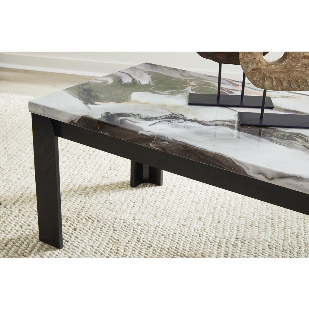 Lot de 3 tables Jazmore - Marron foncé